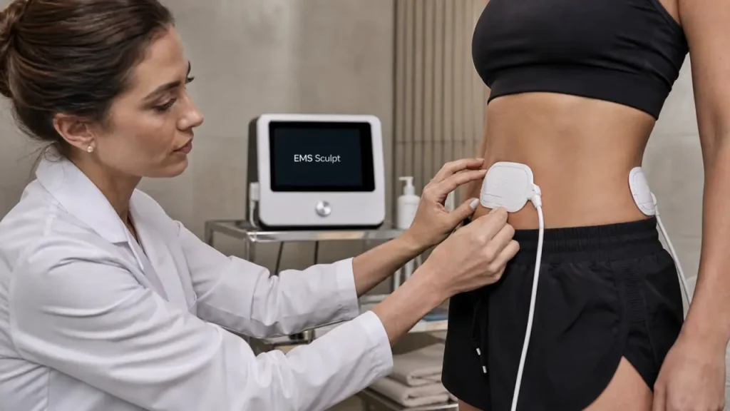 EMS Sculpt pour ventre et fesses, sans chirurgie