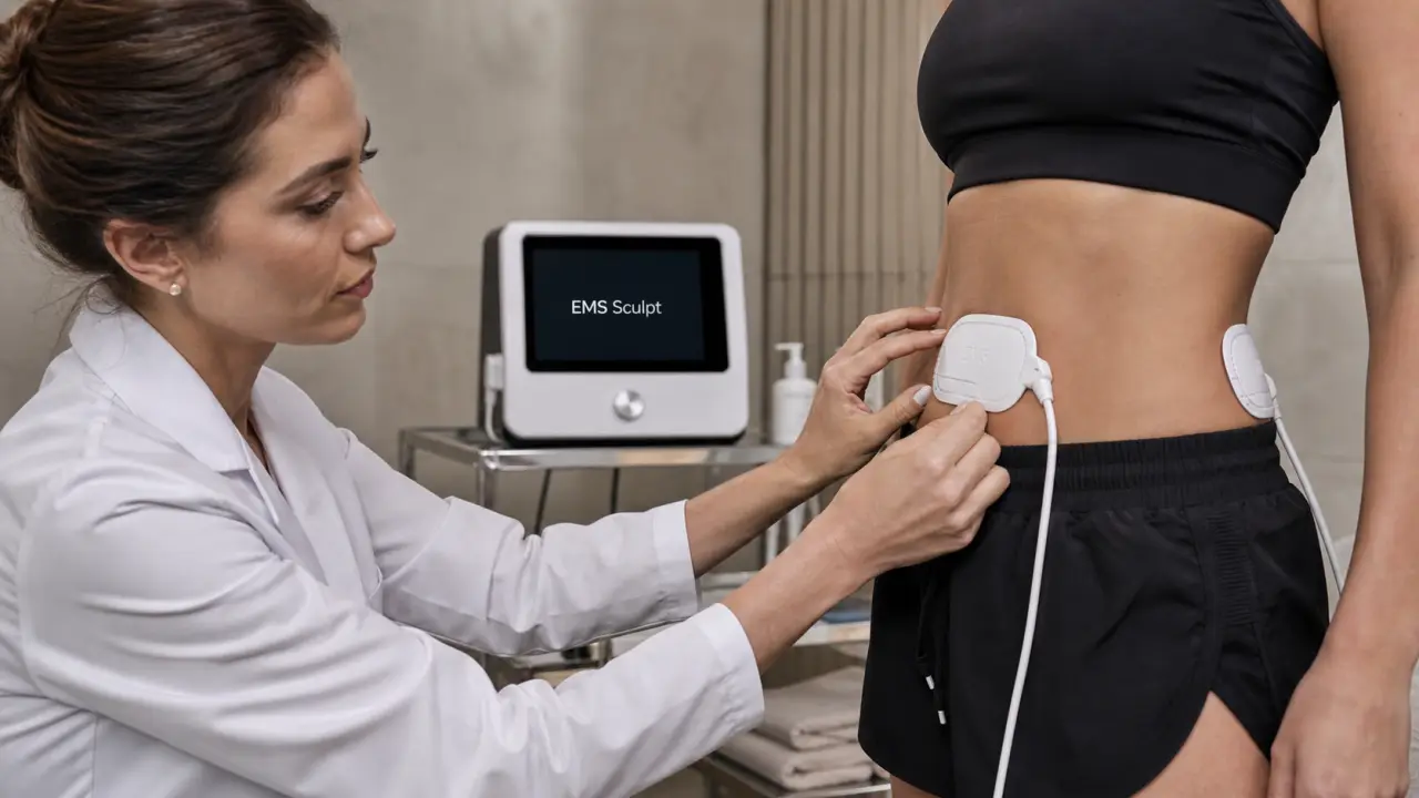 EMS Sculpt pour ventre et fesses, sans chirurgie