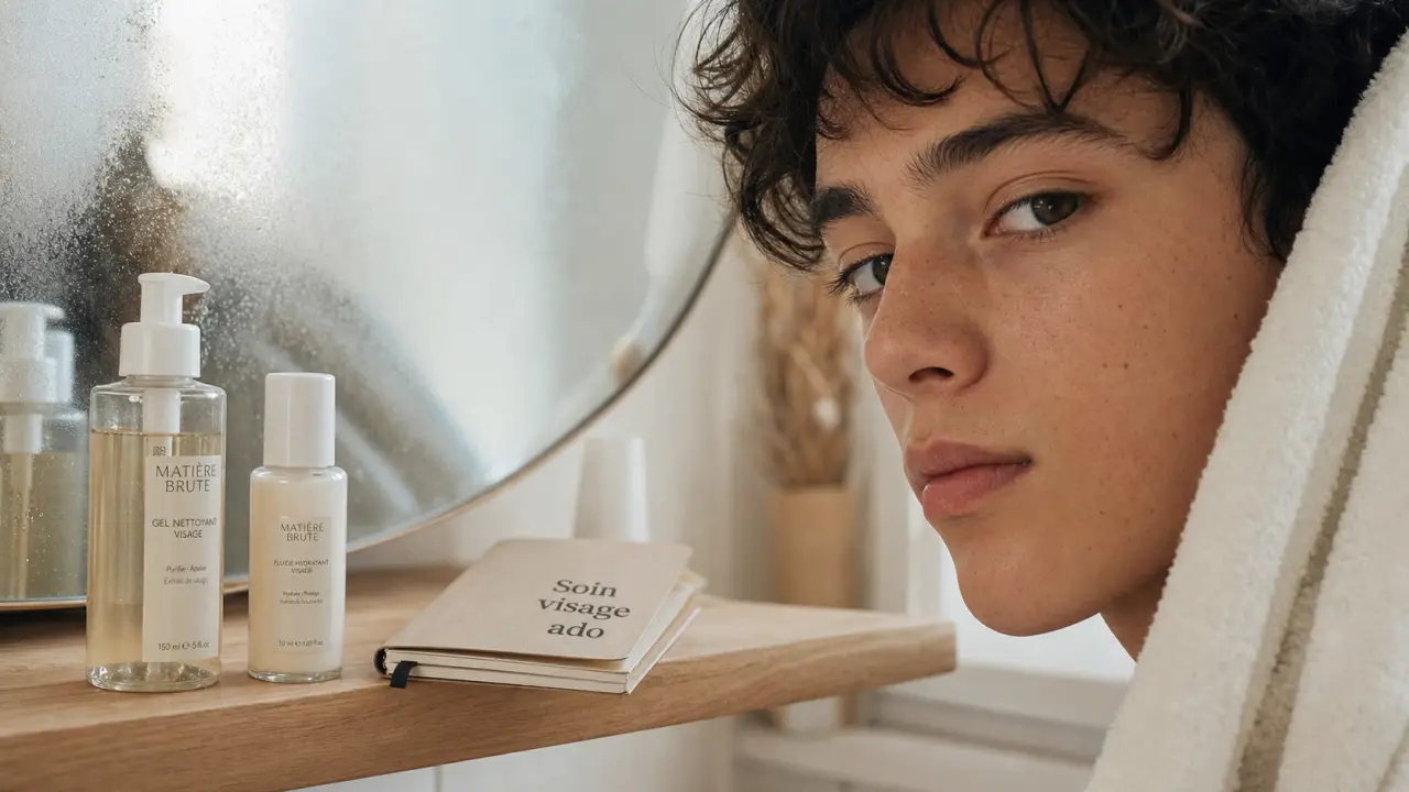 Soin visage ado : routine matin et soir contre boutons et brillance