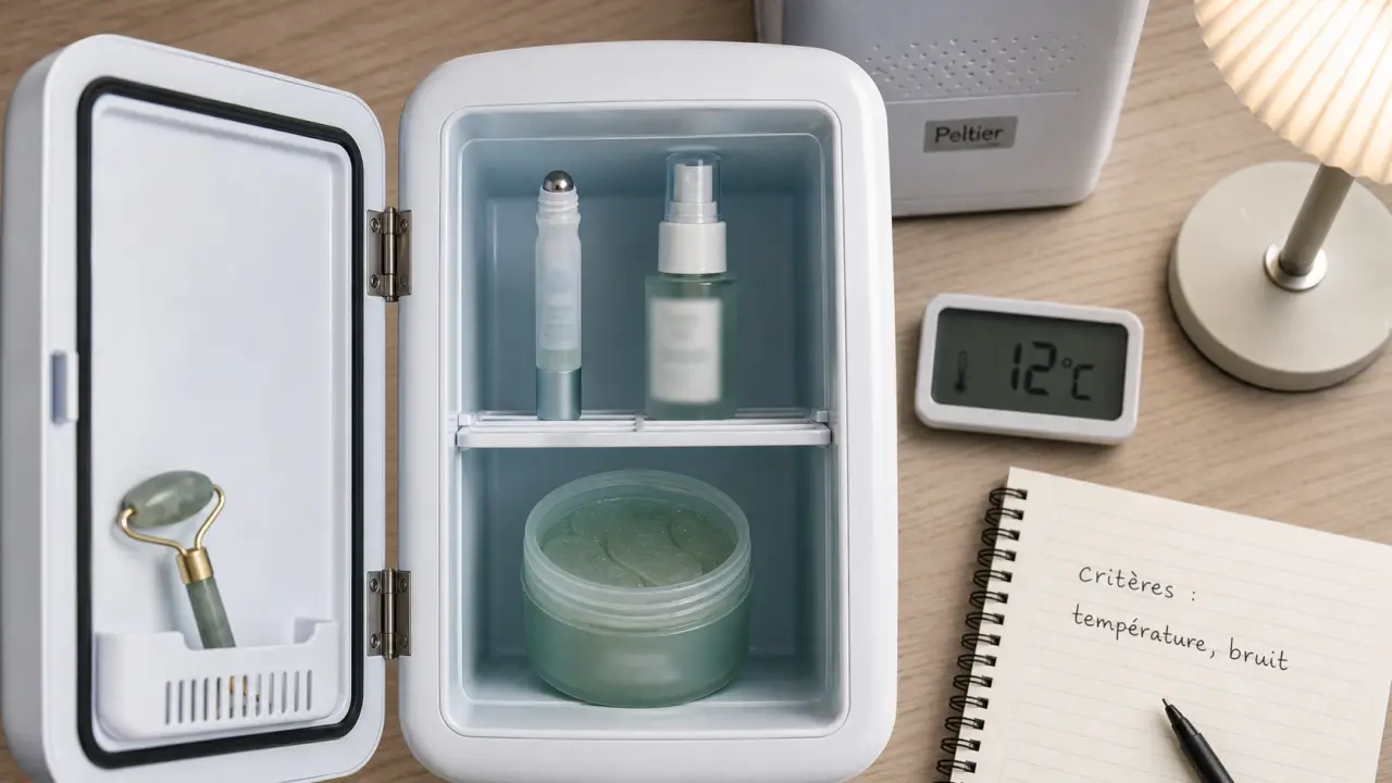 Frigo cosmétique 8 à 14°C : thermomètre et critères avant achat
