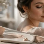 Maquillage mariée naturel : éponge et fond de teint sur palette pour un teint lumineux