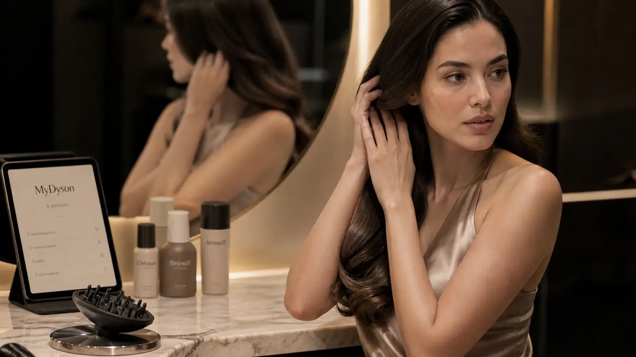 Nouveau soin des cheveux Dyson : Airwrap Co-anda 2X, Chitosan et Amino11