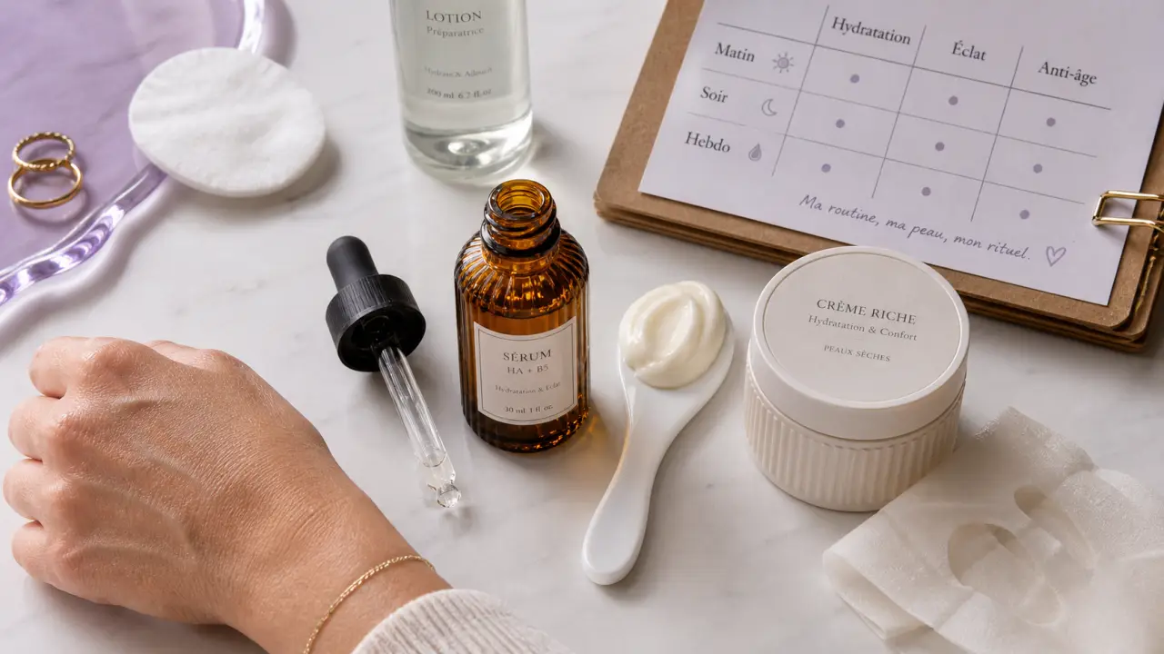 Soin visage Lancôme : sérum et crème pour une routine peau