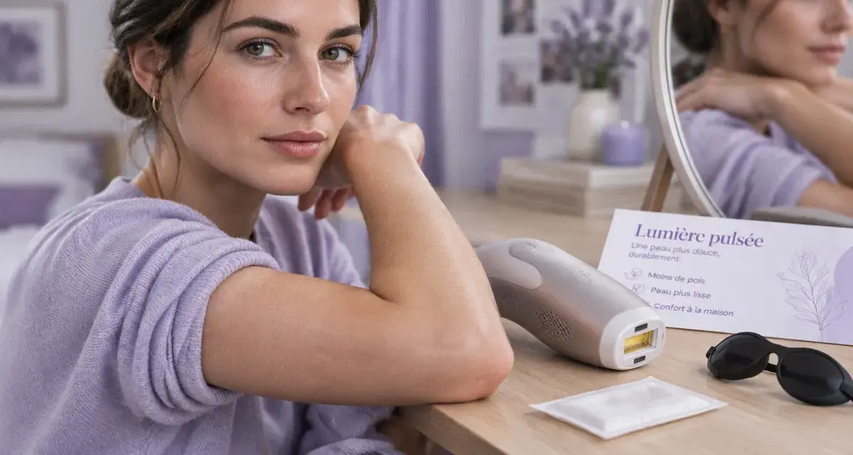 Avis sur la lumière pulsée, appareil IPL domestique sur peau rasée