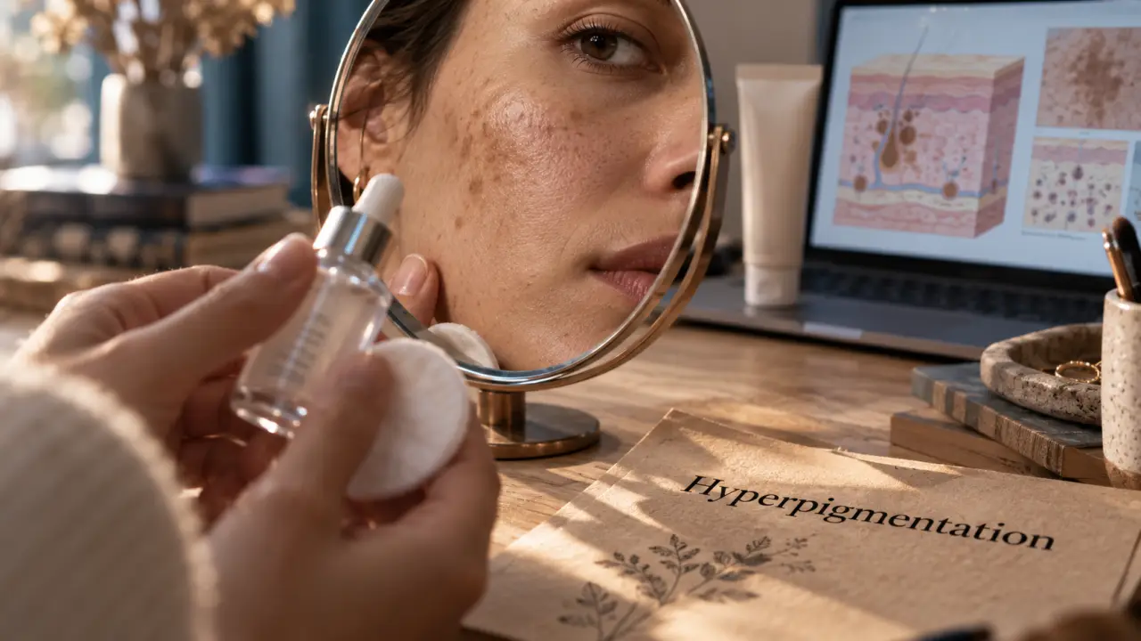 Pigmentation de la peau : taches brunes atténuées avec sérum