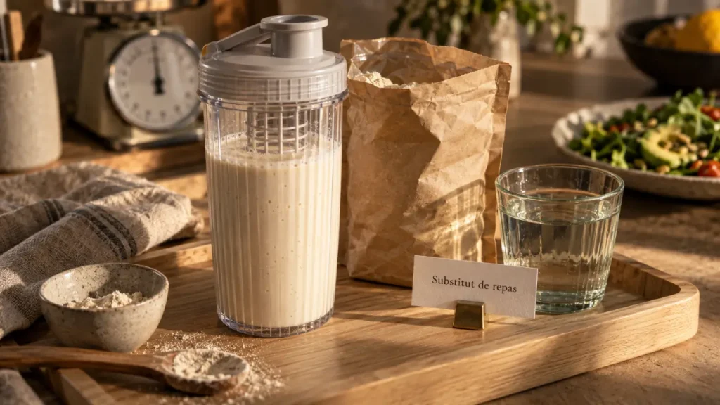 Shake minceur en shaker : substitut de repas