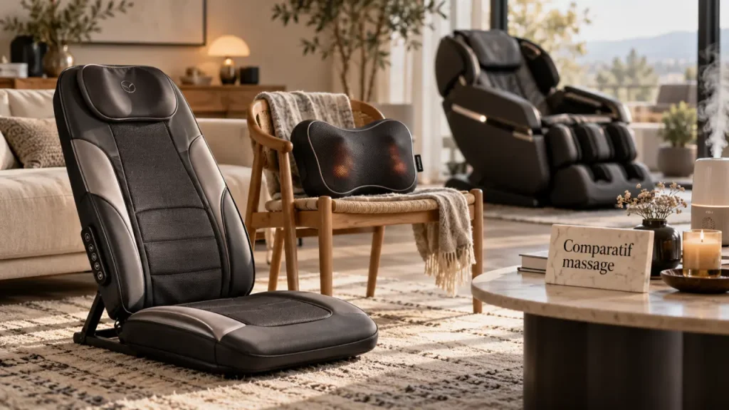 Siège massant, chaise ou fauteuil : choisissez selon l’espace et l’usage